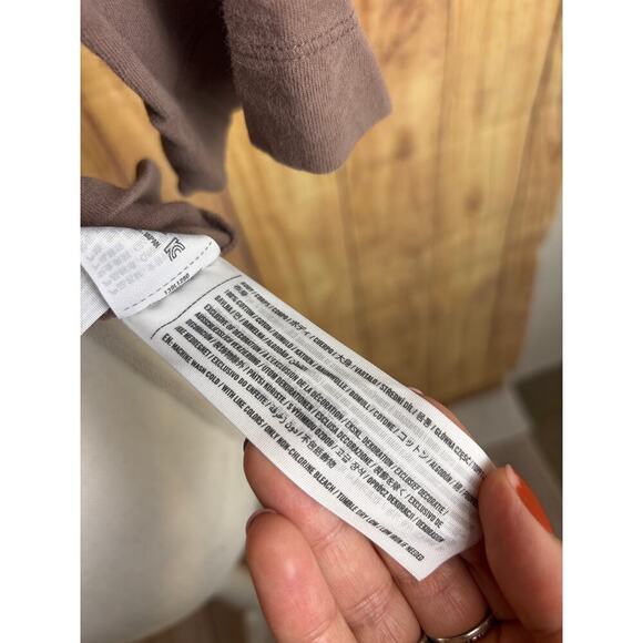 Abercrombie & Fitch Cropped Tshirt Mocha Brown Women's Size S - Picture 5 of 8